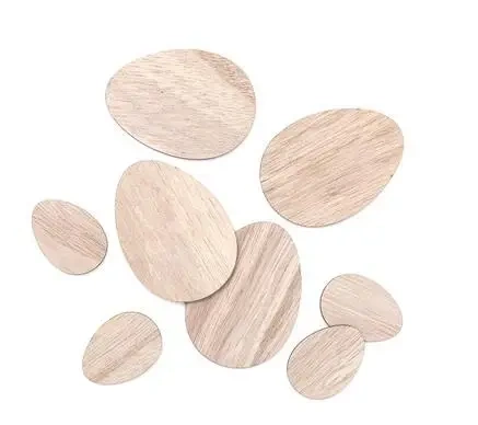 Drewniane jajka 4cm, 7cm, 8szt naturalne - Dalprint