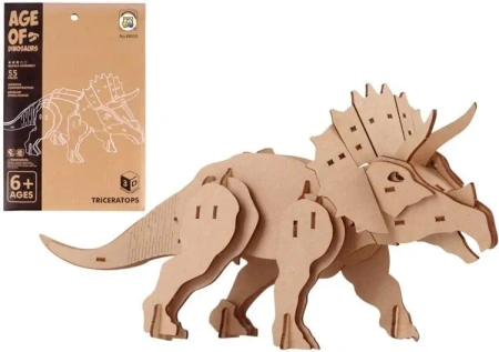 Puzzle drewniane 3D Dinozaur Triceratops - Pro Kids