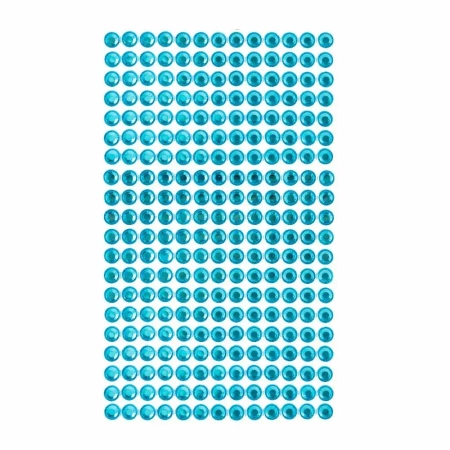 Kryształki samoprzylepne blue 6mm 260szt - Dalprint