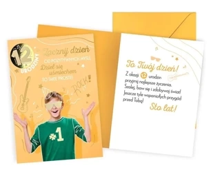 Karnet Urodziny 12 chłopiec - Kukartka