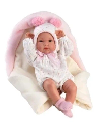Lalka winylowa bobas Bimba ze śpiworkiem 35cm - Llorens