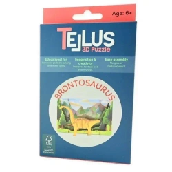 Drewniany rozkładany teatrzyk 3D - Brontozaur - Robe