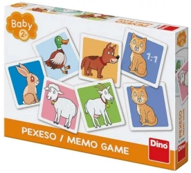 Gra pamięciowa baby memory Zwierzątka - Dino Toys
