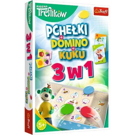 Gra 3w1 Pchełki Domino Kuku Trefliki1921 - Trefl PAP