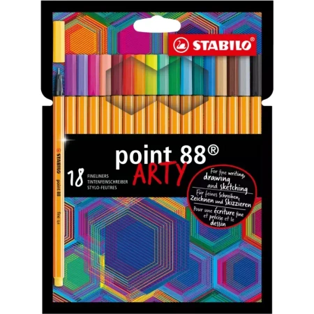 Cienkopisy point 88 Arty (18 sztuk)