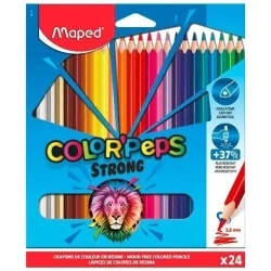 Kredki Colorpeps Strong trójkątne 24 kolory - Maped