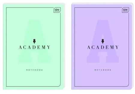 Brulion A4/96K linia Academy Pastel (5szt) - INTERDRUK