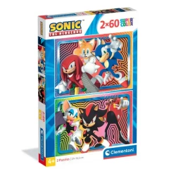 Puzzle 2x60 Super Kolor Sonic - Clementoni