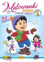 Dzieci - zimowe zabawy. Malowanki - Włodzimierz Kruszewski
