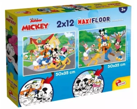 Puzzle Supermaxi 2x12 Myszka Mikki - Lisciani