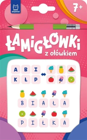 Łamigłówki z ołówkiem 7+ Książeczka różowa - praca zbiorowa