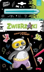 Zwierzaki. Zdrapywanka z rysikiem - Agata Kaczyńska