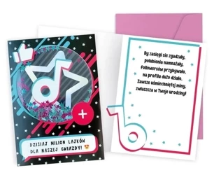 Karnet Konfetti. Urodziny (milion lajków) KNF-056 - Passion Cards