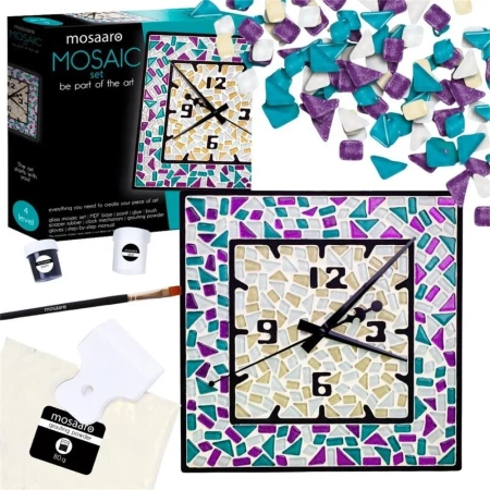 Zestaw kreatywny Mozaika - Kwadratowy zegar - Roter Kafer