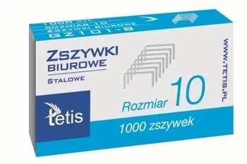 Zszywki biurowe 10 1000szt. GZ101-B - Tetis