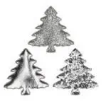 Dekoracje materiałowe choinki 32x32mm - Titanum