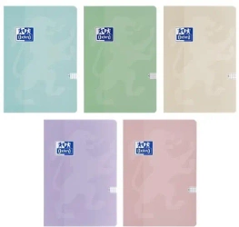 Brulion A5/60K kratka Touch Pastel (5szt) - Oxford