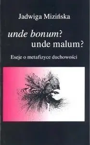 Unde bonum? unde malum? Eseje o metafizyce... - Jadwiga Mizińska