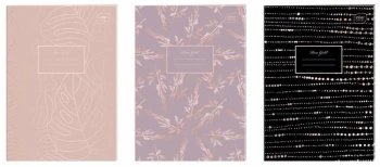 Zeszyt A4/60K kratka Metallic rose gold (5szt) - INTERDRUK