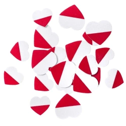 Naklejki z pianki serca 20szt - Dalprint dpCraft