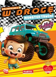 Kolorowanka Monster Trucki z naklejkami. W drogę - Katarzyna Salamon
