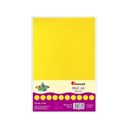 Filc cytrynowy. A4 2mm 200g. 10 sztuk - Titanum