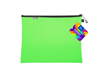 Koperta B5 z suwakiem metalalowym zielona - Tetis