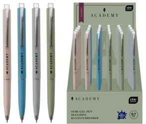 Długopis auto metal nieb. CLASSIC Academy (24szt) - INTERDRUK