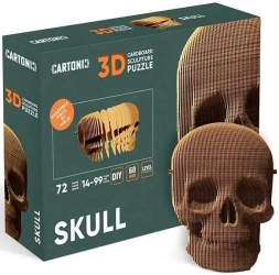 Puzzle 3D kartonowe - Czaszka - Cartonic