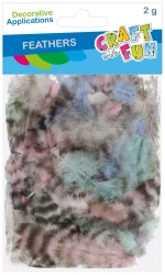 Ozdoba dekoracyjna Piórka 2g Centki Pastel Cf Pbh 12/288