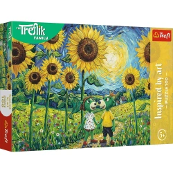 Puzzle 100 Spacer wśród słoneczników - Trefl