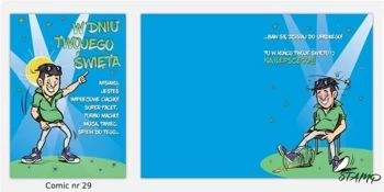 Karnet Comic B6 + koperta wzór nr 29 - Stamp