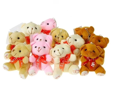 Miś pluszowy z zawieszką 10cm mix - ADAR