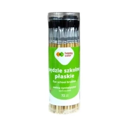 Pędzel szkolny płaski 2, 6, 10 mix (72szt) - GDD