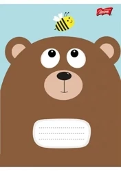 Paczka Zeszyt A5 16k 3-linia podwójna cartoon animals mix pakiet 15 sztuk - ST-Majewski