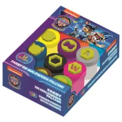 Farby do malowania palcami. Psi Patrol.. 12 kolorów 15 ml.