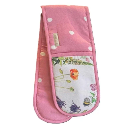 Rękawice kuchenne GLV27 Pszczoły i kwiaty - Alex Clark