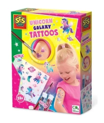 Tatuaże Galaxy Jednorożce brokat - SES