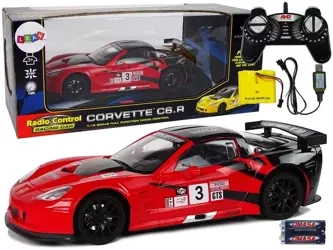 Corvette C6.R 1:18 zdalnie sterowane czerwone - Leantoys