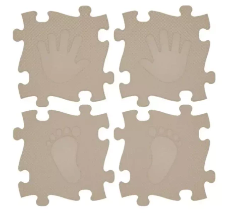 Mata podłogowa sensoryczna 16 el. Magic Set Beż - Askato