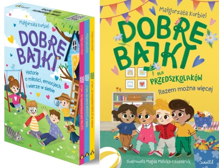 Pakiet Dobre bajki o tym Tomy 1-4: O miłości, O emocjach, Czy warto wierzyć - Małgorzata Korbiel