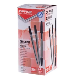 Paczka długopis Office Products czarny 50 sztuk