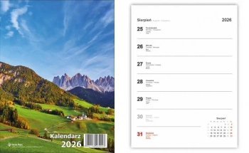 Kalendarz 2026 biurkowy pionowy mix - Panta Plast