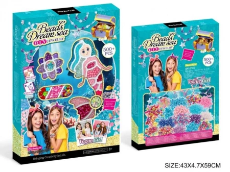 Zestaw koralików Syrenka ponad 500szt - Madej