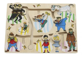 Puzzle drewniane labirynt edukacyjna Pippi - MICKI