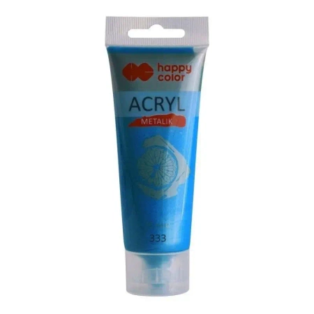 Farba akrylowa 75ml granatowy metalik HAPPY COLOR - GDD