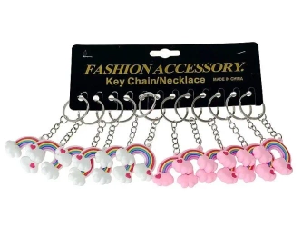 Brelok silikonowy tęcza (12szt) - ADAR