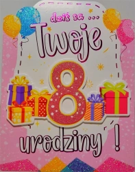 Karnet Urodziny 8 - YEKU