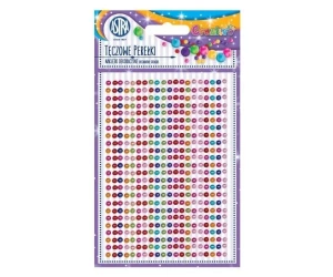 Naklejki dekoracyjne - tęczowe perełki ASTRA - ASTRA papiernicze