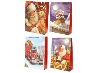 Torebka prezentowa z motywem świątecznym MIX - ADAR